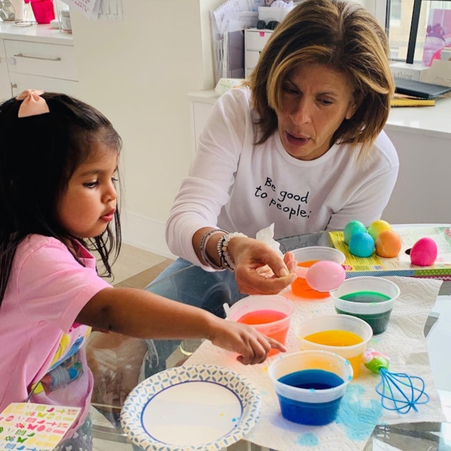 Celebrities Celebrate Easter, Hoda Kotb, Haley